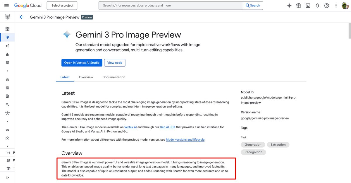 Vertex gemini-3-pro-image page