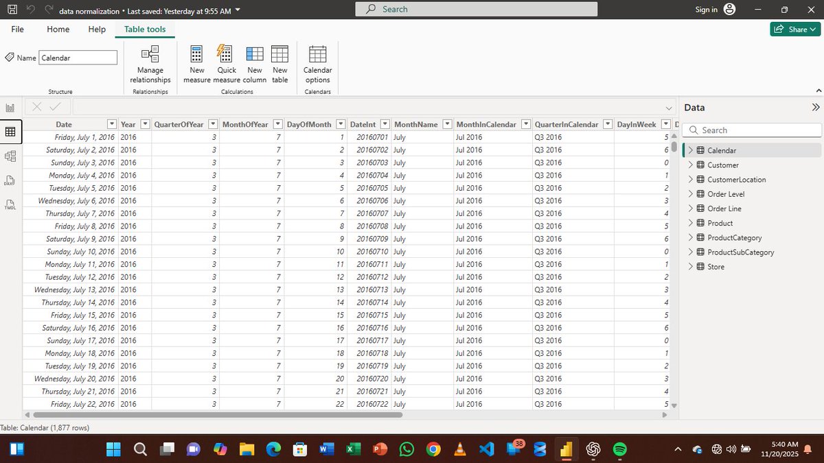 nipalang's tweet image. I just transformed a single messy table into 9 well-structured tables and rebuilt the entire data model in Power BI.
Database normalization is one of the most underrated skills for data analysts.
Clean data = clean insights.

#DataAnalysis #PowerBI #SQL