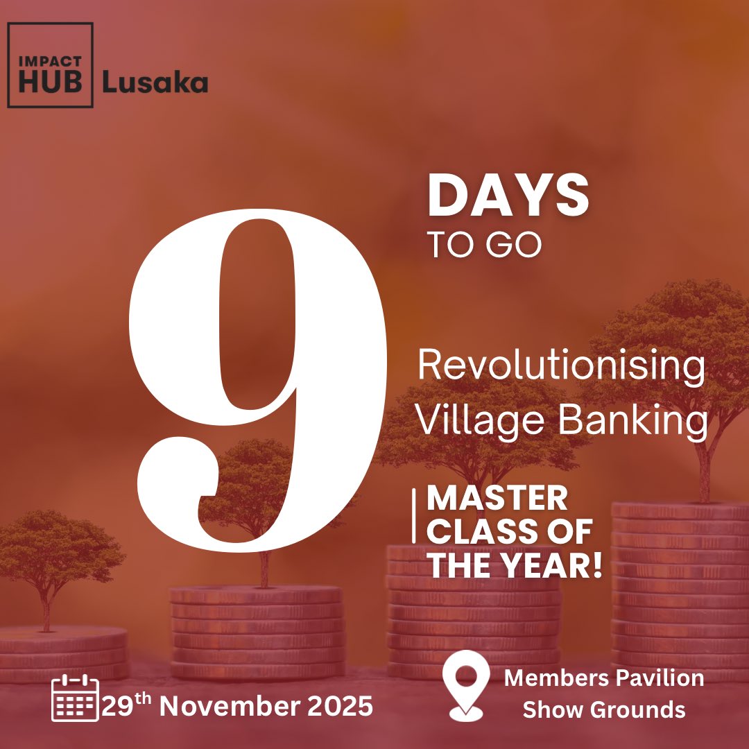 impacthublusaka's tweet image. Master Class of the Year!
Transform your Village Banking group into a sustainable, growth-driven model.

🔗 Register: docs.google.com/forms/d/12Zhu2…

#VillageBanking #FinancialLiteracy #SavingsGroups #ZambiaBusiness