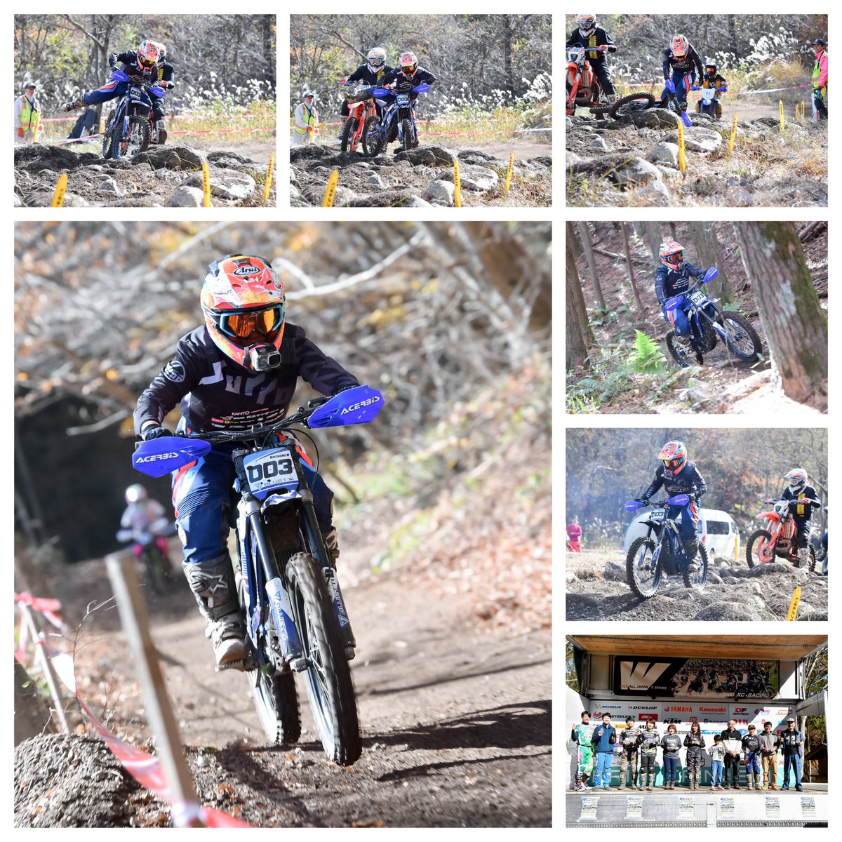 Natsuki_496's tweet image. 今年1年ありがとうございました！
90分時のゼッケン恥ずかしい🫣
50分がれ場転倒コマ撮りされてる🥹
120分は悲しいことにレアなノーミスタイヤシーンが誰かと被って見えてなかった🥲
📸→たかみつさん
  #WEX  #JNCC #Surron  #BLUETTI