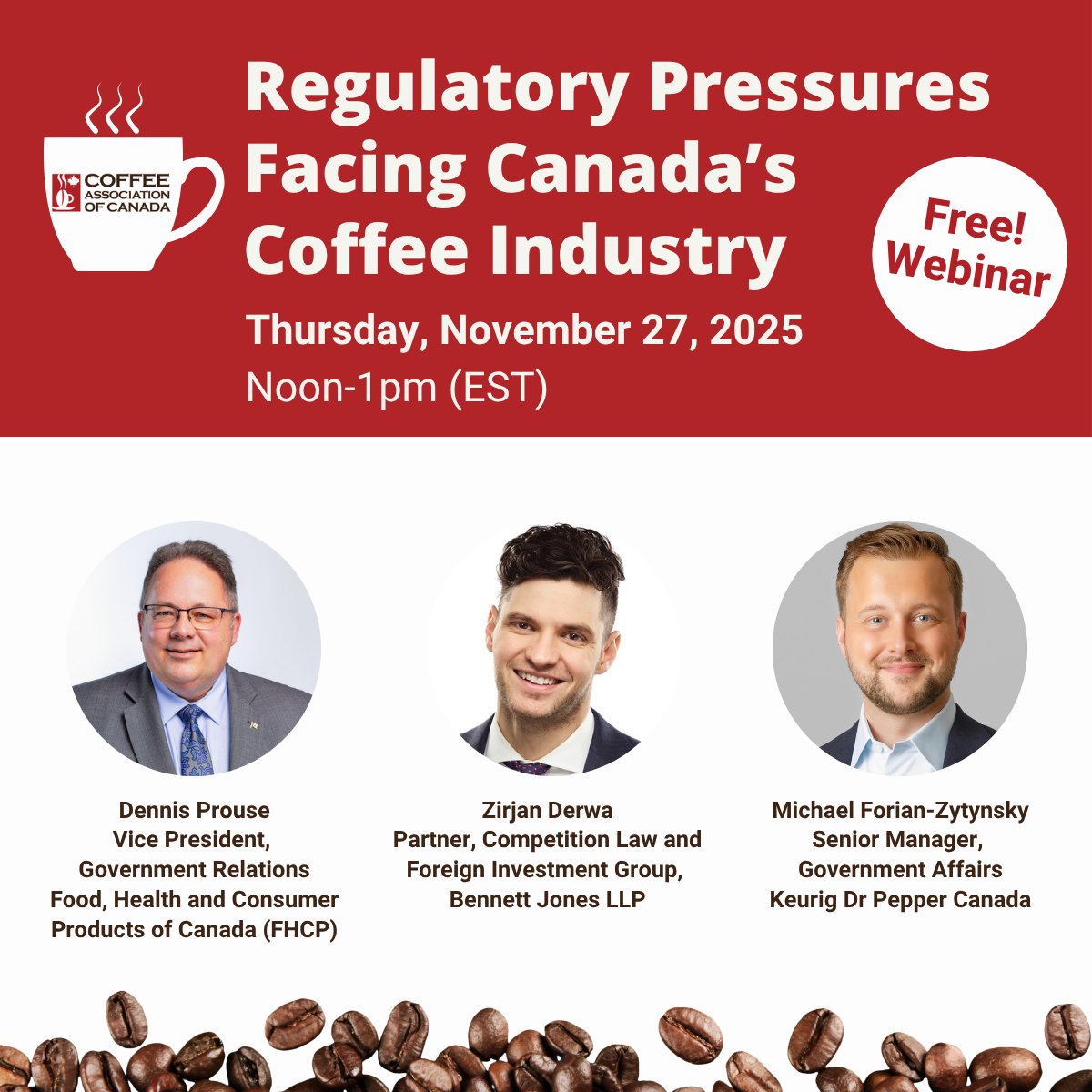 From packaging to labeling to sustainability standards, new #regulations are reshaping the way #coffee companies operate. Join our free webinar on November 27 at noon to learn what your business can do to adapt and thrive in a changing environment. 
coffeeassoc.com/webinars/regul…