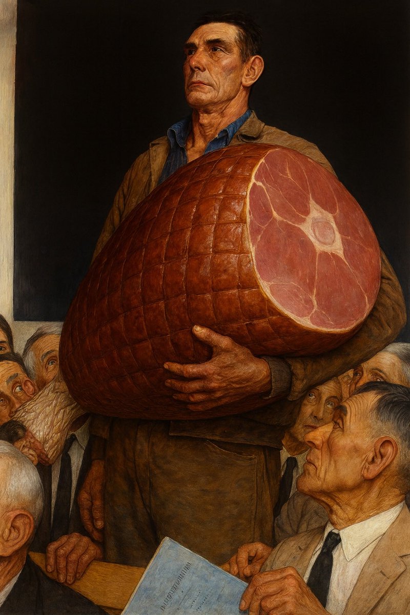 JoshuaBarzon's tweet image. We hit enough shares to double the size of the ham!

Now I will double the size of THIS ham again when this post gets 100 likes.