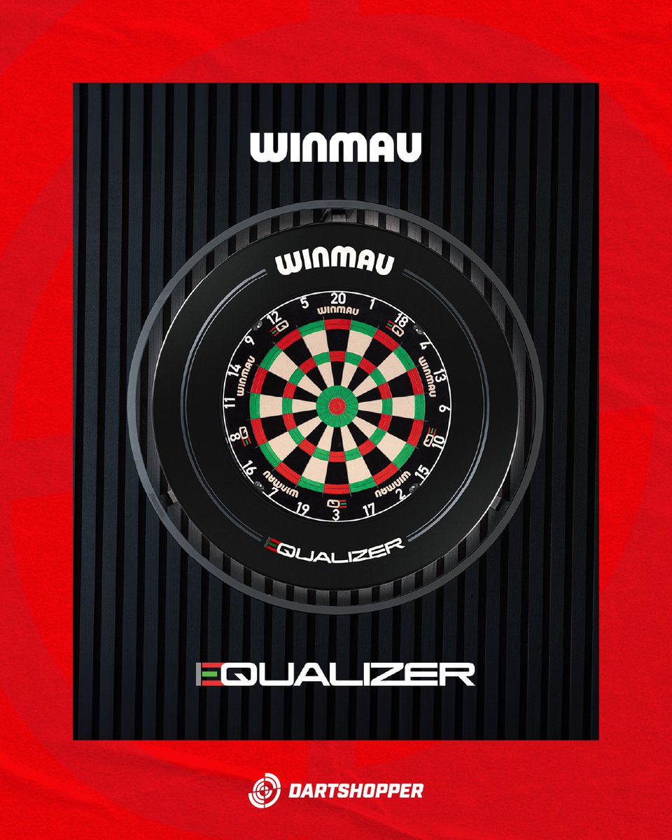 Dartshopper's tweet image. 🎯 New Winmau Equalizer Dartboard!
Extra-wide scoring zones make it the perfect board for improving accuracy &amp;amp; consistency. Built with Blade 6 Dual Core tech for pro-level durability.
Shop: linkly.link/2KQqe
#winmau #equalizer #dartboard #dartshopper