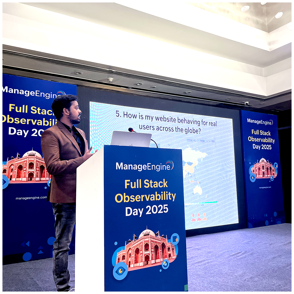 Site24x7's tweet image. The ManageEngine #FSOWorkshop is buzzing as sessions on #networkmonitoring, #APM, and #digitalexperience monitoring are underway.
Participants are getting a closer look at how these capabilities come together to deliver end-to-end performance insight.

#site24x7 #manageengine