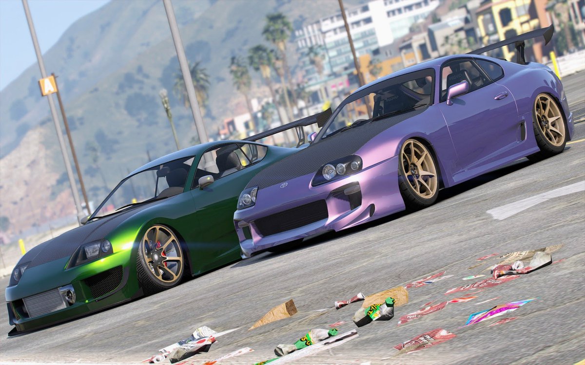 TKSSGY_1520's tweet photo. GTA5の車両とGTA5の車両のモデルになった実車を比較②😊
今回は80スープラとジェスターレトロ (Jester Classic)😃
#GTA5
#GTA5MOD
#TOYOTA
#SUPRA
#JZA80
#A80
#ジェスターレトロ
#JesterClassic
#GamePhoto
#VirtualPhotography https://t.co/Om6NqredLg