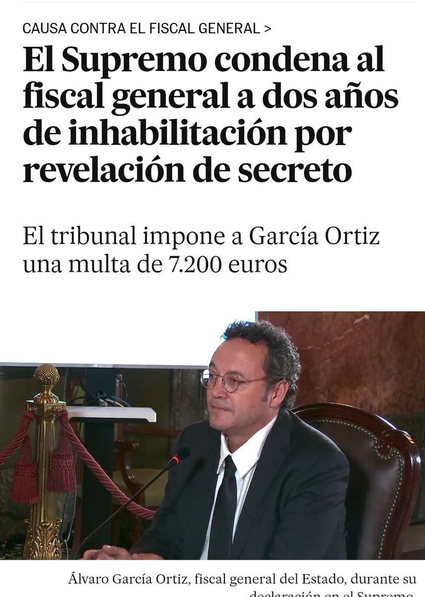 Uno está libre, sin juzgar con todas las pruebas en su contra y comprándose un ático de 600.000€ 

Otro sin ninguna prueba, con todos los testigos diciendo que él no filtró la noticia 
Inhabilitado y pagando 7.200€ 

Ahora que vengan los jueces a pedir respeto hacia ellos