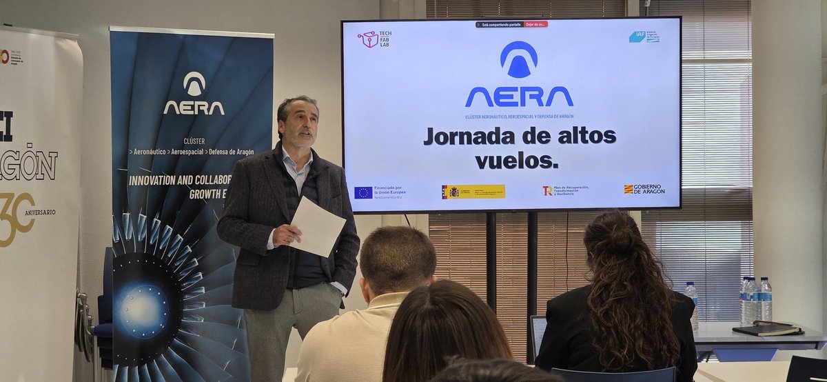 aeropuerteruel's tweet image. Sprint tecnológico @ClusterAERA
Segundo día #20nov 🚀 ✈️
Más de 30 asistentes promovido por @IAF_Aragon en @CEEIARAGON
Con @FIDAMC_ @TarmacAerosave @airzgz @aitiip @ITA_tecnologia #Innovación #Sostenibilidad