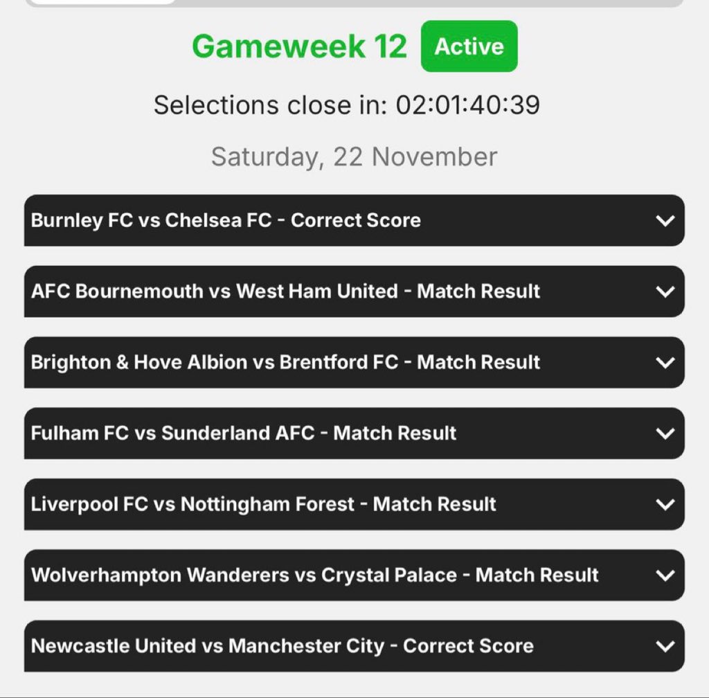 Gameweek 12 is live! 🔥 Have you made your predictions for the 7 big fixtures? You’ve got just 2 hours left till Nov 22nd. Keep backing your odds on Betway.
