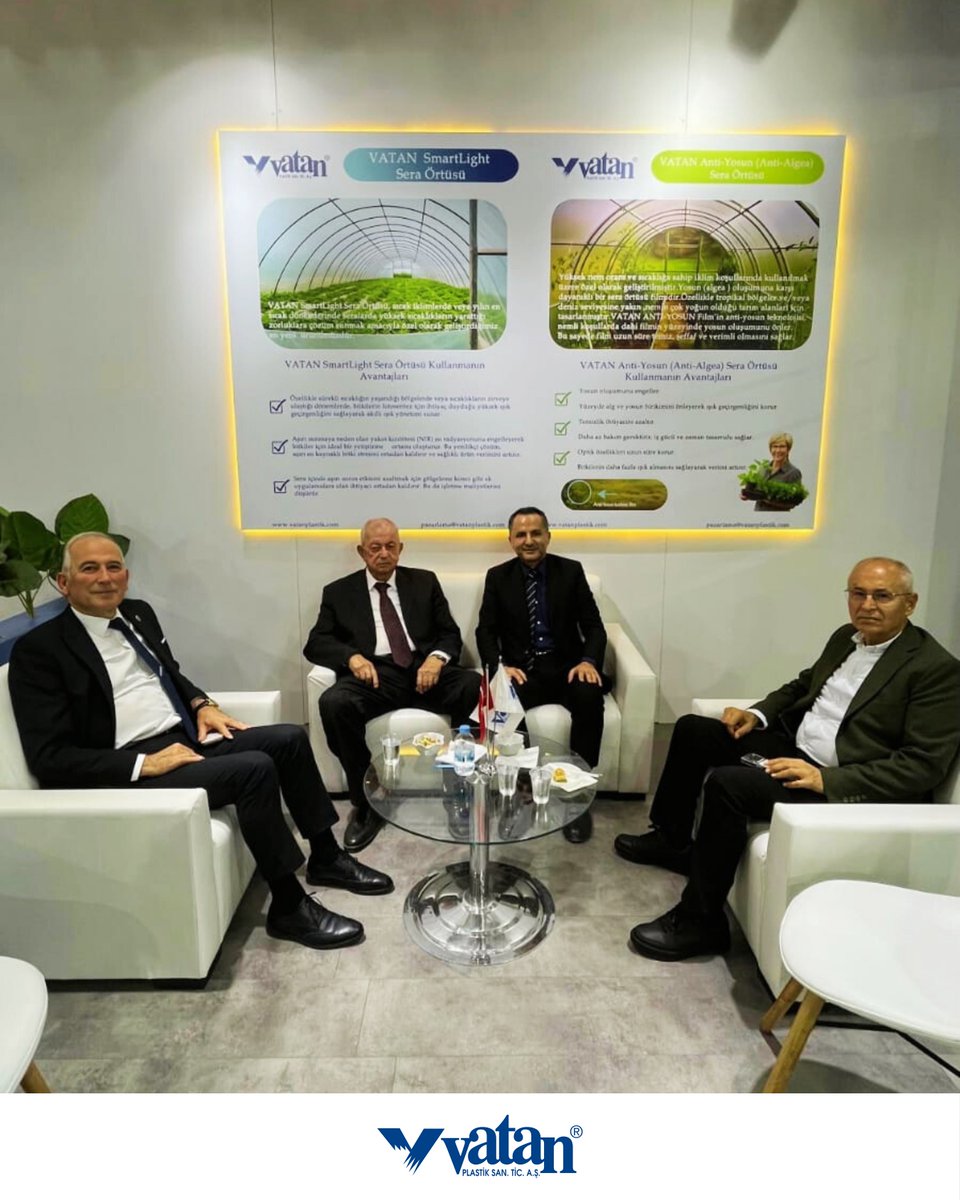 vatan_plastik's tweet photo. ➡ Growtech 2025 Antalya Fuarı’nda sektör paydaşlarıyla bir araya gelmeye devam ediyoruz.

🌟 Standımızı ziyaret eden Anamur Belediye Başkanı Durmuş Deniz’e nazik ilgileri ve değerli sohbetleri için teşekkür ederiz.

#VatanPlastik #Growtech2025 #Antalya  #DurmuşDeniz https://t.co/LR9yRedt1w
