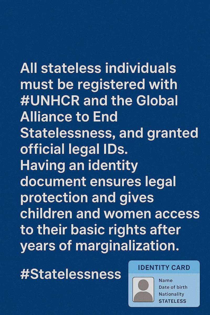 stateless1961's tweet image. #Statelessness #Ibelong #Stateless #UNHCR #Refugees #Endstatelessness #Immergination #asylum @Refugees @UNHumanRights @hrw @RuvenMenik @volker_turk @safarov_elgun @UNHCRgov @Ganhri1 @MaryLawlorhrds @UNHCR_GCC @EndStatelessns @FilippoGrandi @MahaMamo @olanan @FraBonelli