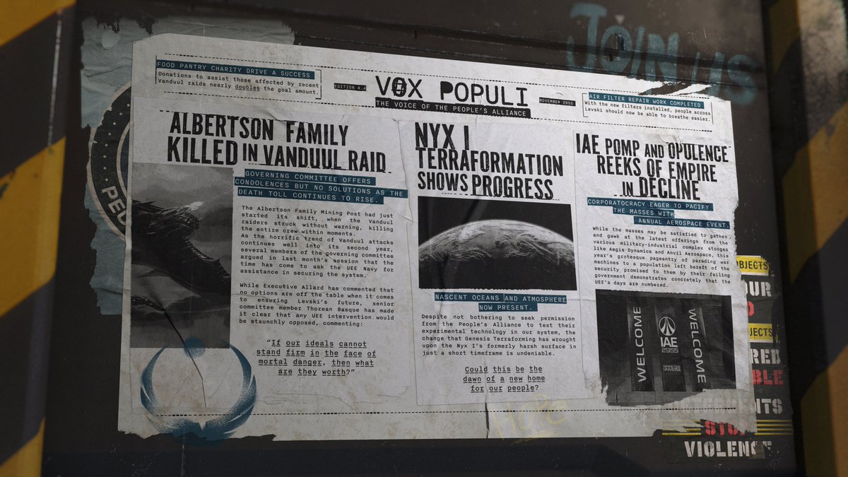 📰 Raids vanduuls, terraformation de Nyx I… Quelles sont les nouvelles du système Nyx ?

👉 stantonchronicles.com/Traduction/1284

#StarCitizen #SCFR #Pulsar42 #Jeuxvideo <a href="/StantonChronic/">Stanton Chronicles</a>