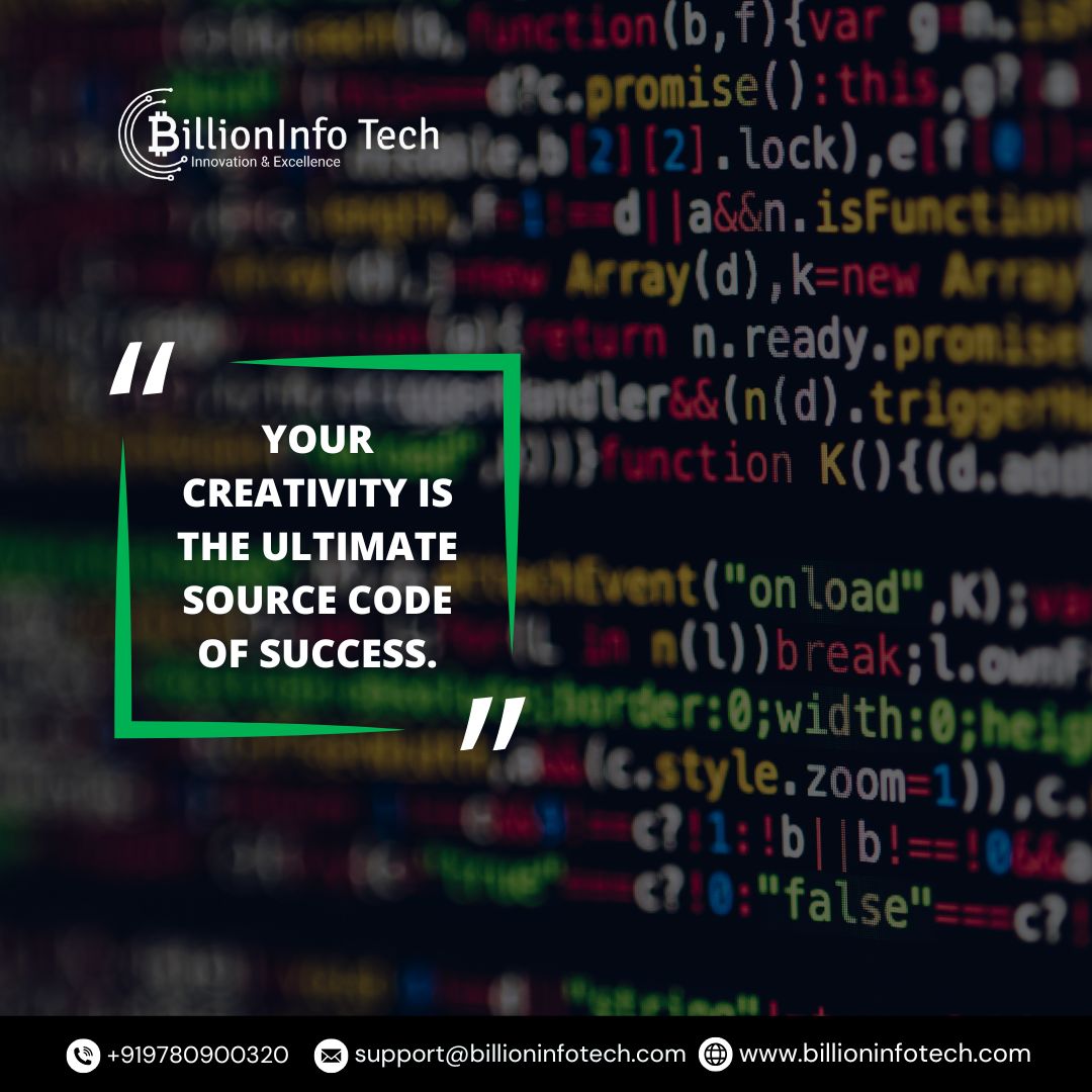 billioninfotech's tweet image. Your creativity is the ultimate source code of success.
At #BillionInfoTech, we turn your ideas into powerful digital solutions that innovate, inspire, and scale.

Explore more: billioninfotech.com

#TechInnovation #DigitalSolutions #blockchaindevelopmentsolutions