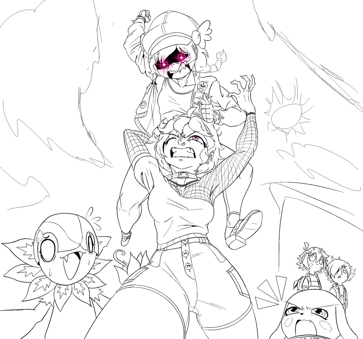 HomertexD's tweet image. More oc thangs (chars are not mine tho they&apos;re from a friend)

#art #ocart #sketches #Digimon #digimonart #digimonfanart