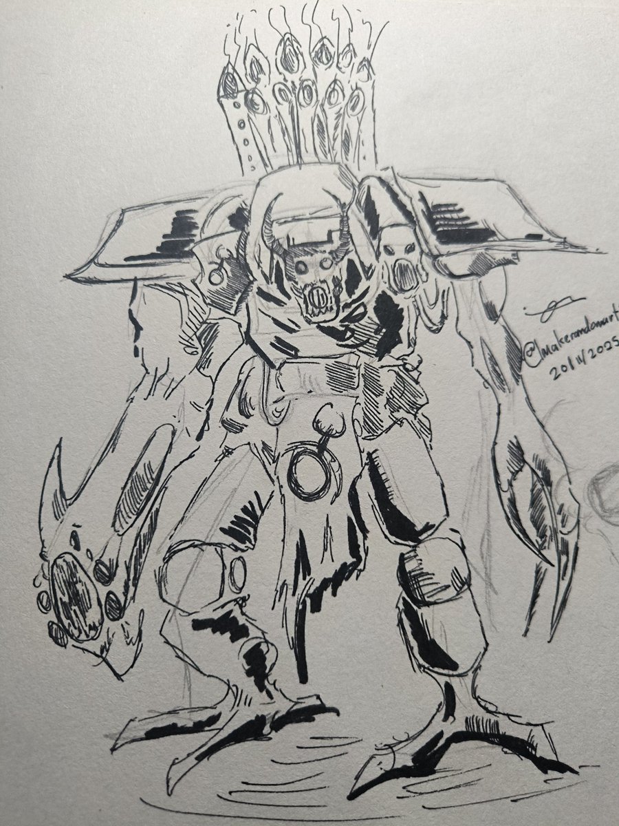 Slaanesh themed chaos knight