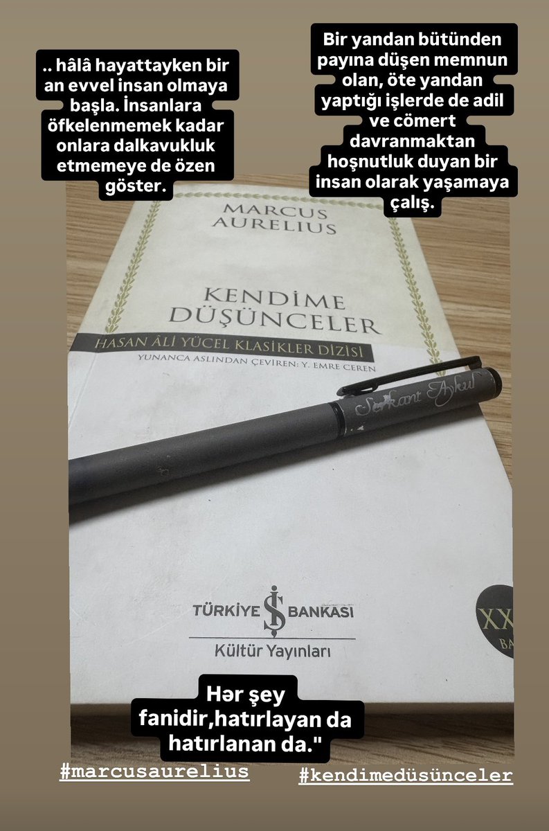 serkant_aykul's tweet image. Bir zamanlar yüce olan o insanlar şimdi neredeler? Hepsi, ardında yalnızca birer hikâye bırakarak gittiler; kimilerininkiyse yarım kalmış bir hikâyeydi.”

#marcusaurelius #kendimedusunceler