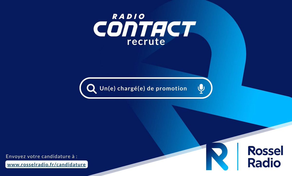 🎙️ Radio Contact 1ère radio régionale au nord de Paris recrute un(e) chargé(e) de promotion !

Tu as l’énergie et la passion radio ?

📩 Envoie ta candidature

🔗 rosselradio.fr/charge-de-prom…