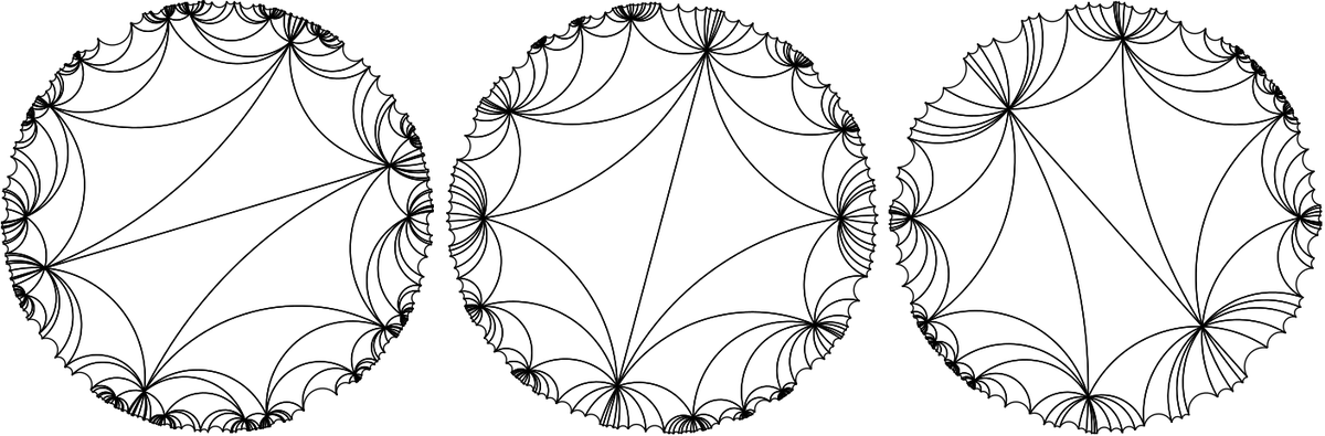 New in CGAL 6.1: 2D triangulations on hyperbolic surfaces.

Coming from @INRIA Nancy, this new package offers a data structure and algorithms for Delaunay triangulations of closed orientable hyperbolic surfaces.

More: cgal.org/2025/06/24/tri…