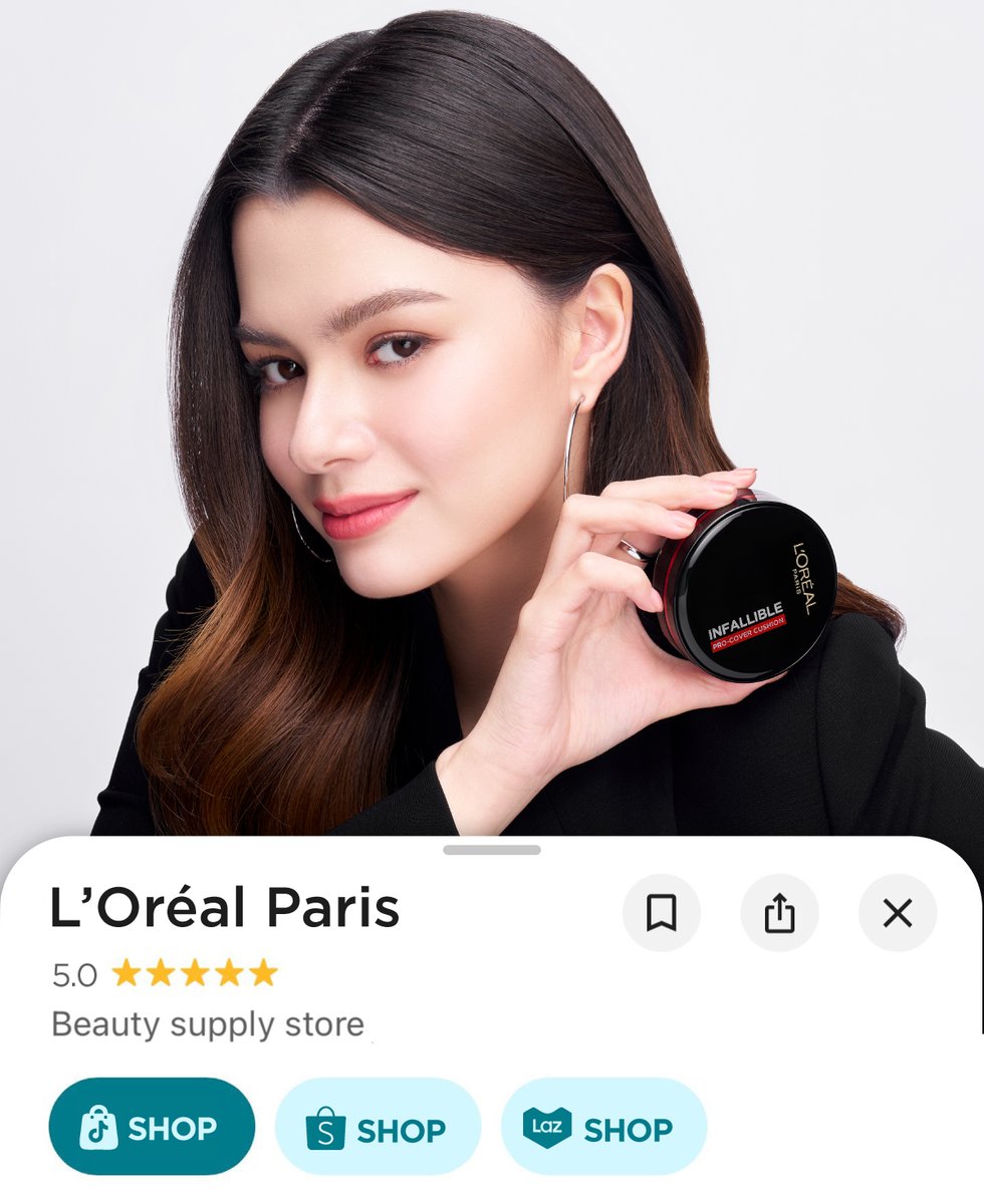 LOrealParisTH's tweet image. พิกัดผิวกริบติดทนแบบมือโปรแบบเบ็คกี้กับ Infallible Pro-Cover Cushion 🖤

#LOrealParisTH #LOrealMakeupTH  #LOrealProCoverCushion #Makeup #Beckysangels