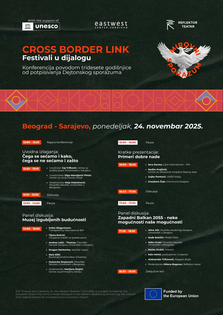 To samo meni može da se desi: da budem umetnička direktorka verovatno najvećeg festivala političkog pozorišta u regionu, u trenutku kada svi živimo svoje glavne uloge, u političkoj predstavi naših života i stvarnosti!  

Moguće je. 

Mada nije izgledalo verovatno. 

👀
