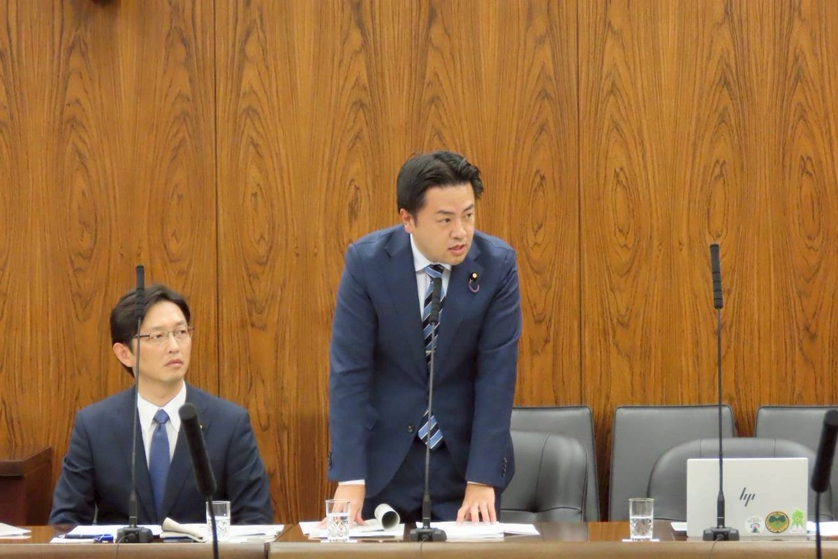 takahashimitsu7's tweet image. &quot;５キロ５円の負担でコメ安定基金創設&quot;
どうでしょうか？

本日、参議院農林水産委員会にて大臣所信に対する質疑🙋‍♂️

夏の参院選で初当選した佐々木まさふみ議員も初質問。ともに全力で臨みました✊

私からは、コメの持続的な安定供給のための基金の創設を提案🙋‍♂️…