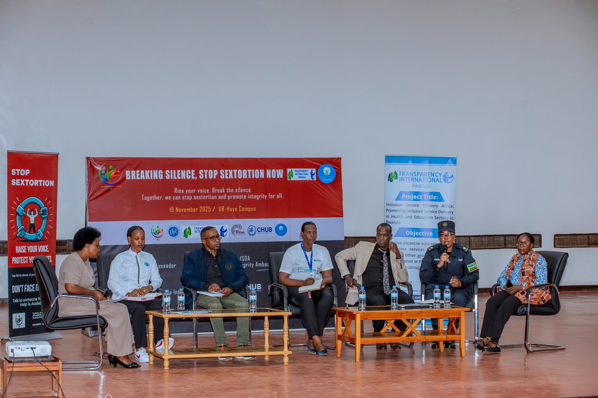 workeysuccess's tweet image. Rise your voice, Break the silence
Together, we can stop sextortion and promote integrity for all.
@TI_Rwanda @UR_Huye @chu_butare @imena_pro @Rwandapolice @HuyeDistrict