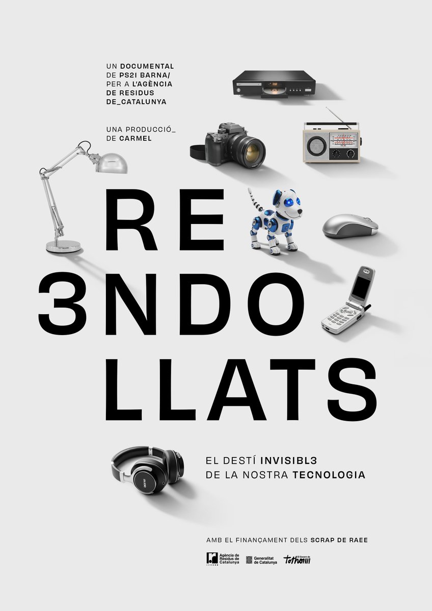 Copate_TE's tweet image. ♻️ El COPATE participa a la Setmana Europea de Prevenció de Residus amb cinefòrum, Reparató, tallers i activitats per a escoles 🌍🔧🎬
bit.ly/4rb8y82

Inscripcions tallers: bit.ly/47QuIF3

#EWWR2025 #RAEE #ResiduZero #ZeroResidus