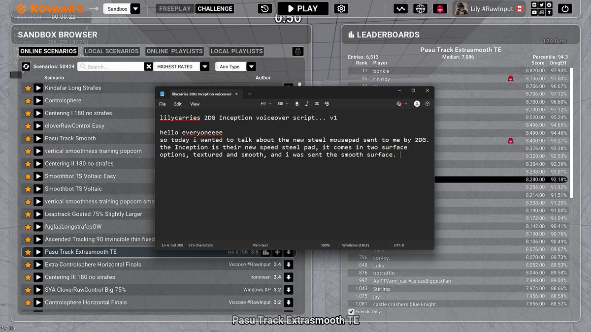 definitely not doing something right now