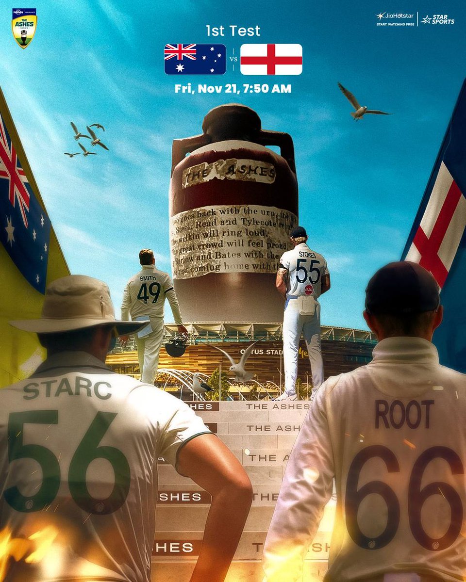 The Greatest Rivalry in Test History Starts Tomorrow. 🥶 🔥