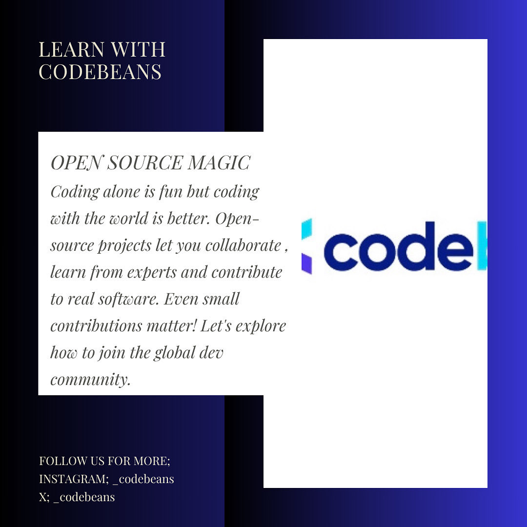 _codebeans's tweet image. The beauty of shared code? Impact multiplied. You’re not just building features, you’re building with brilliant minds everywhere.

🔗 #icode
#OpenSourceJourney #BuildTogether #DevCommunityLife #CodeCollaborators #LearnShareGrow #GlobalDevelopers #TechForEveryone #CodeImpact