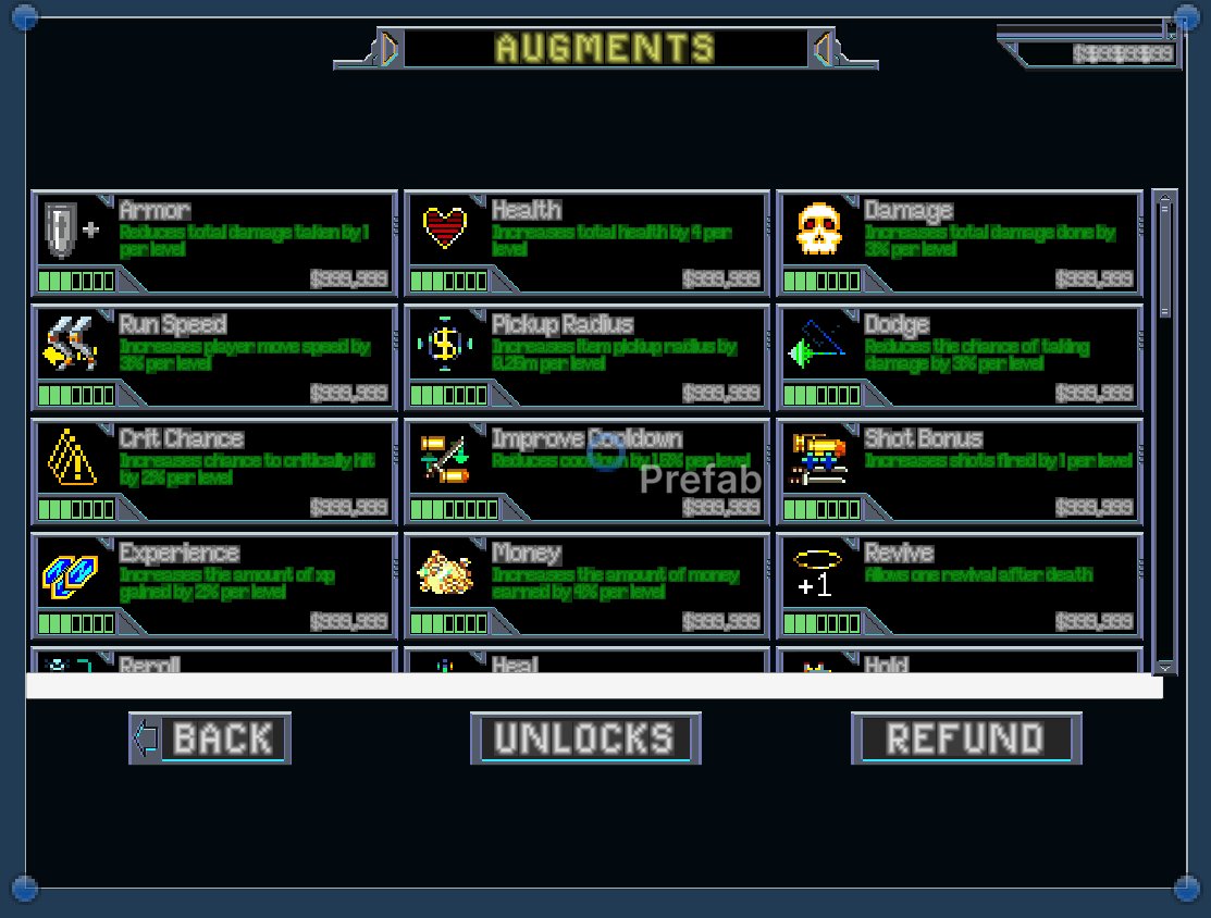 izzylain's tweet image. today we work on the augments screen. This is what it currently looks like on 4:3 aspect