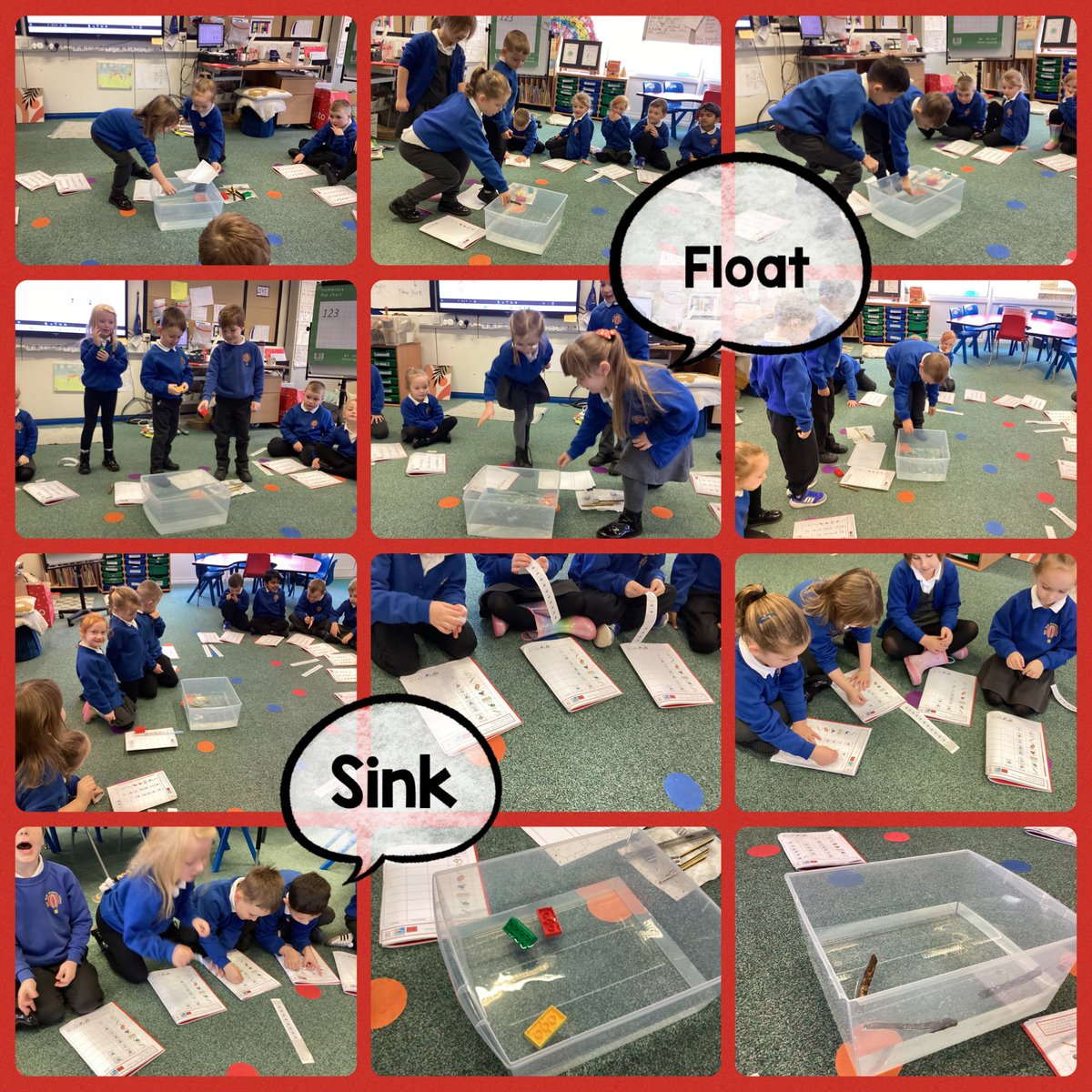 In science we have been looking at materials. We had to make a prediction to see whether they would float or sink. We then tested them to see if our predictions were correct.

Ask your puffin what material floated today!
