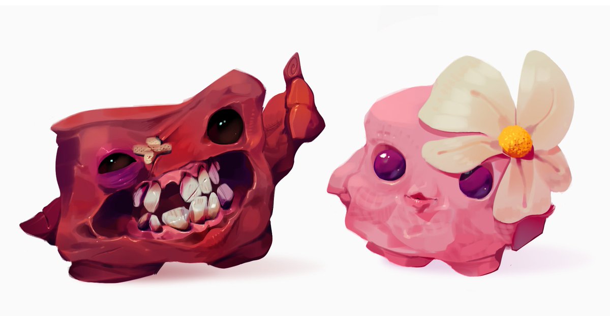 Cute couple #supermeatboy <a href="/edmundmcmillen/">🜏 Edmund McMillen 🜏</a>