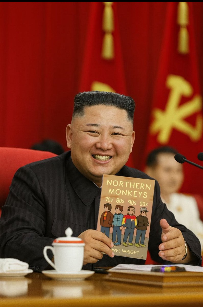 Daniel28Wright's tweet image. Thought it was a con when someone rang saying they were from Minister of Literature in North Korea, but after getting this picture, looks like we&apos;re both fans of each other&apos;s work. Northern Monkeys by Daniel Wright out now #bcafc #hooligans #casuals #book