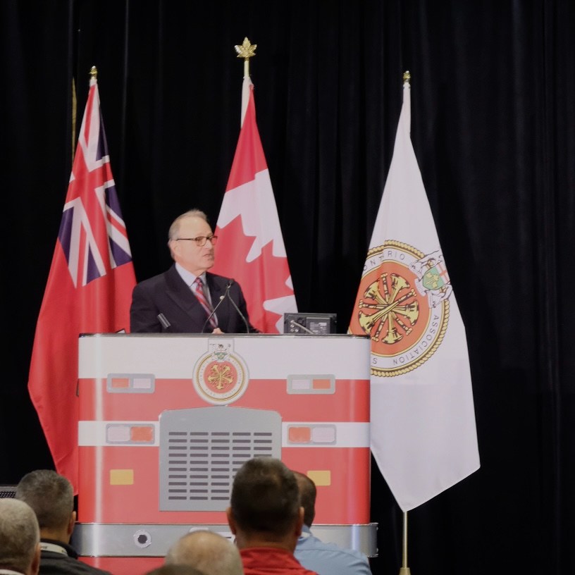 Thank you, Minister Kerzner, for speaking with our members this morning and for being a strong ally and advocate for fire and life safety across Ontario.