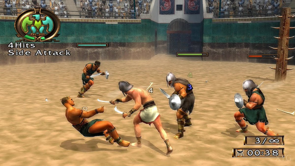 Langolacticos's tweet image. Gladiator: Road To Freedom es de mis juegos favoritos de ps2. Cada cierto tiempo lo vuelvo a jugar y hace poco lo completé. Su cualidad para hacer la barra de vida algo tan orgánico es algo que nunca he vuelto a ver. En directo les mostraré mas del juego y su historia.