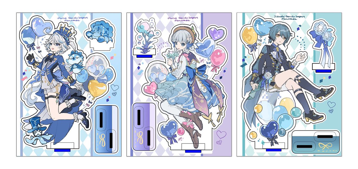 あとこのアクスタ気にかけてくださった方いてうれしいです 冬コミにはないのですがフリーナ&amp;行秋は別の機会で作れたらいいなあと思ってます🌸