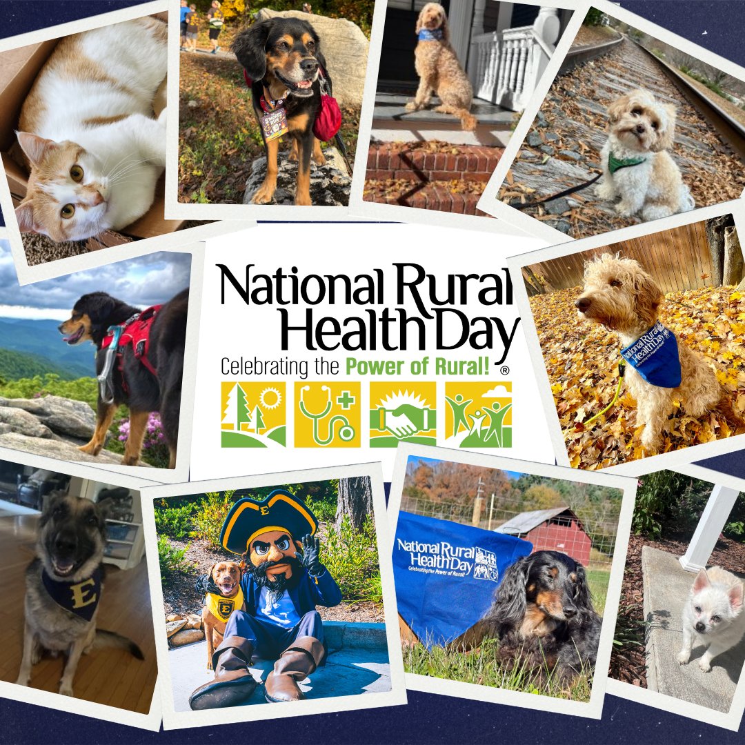 🐶💛 It’s officially #NationalRuralHealthDay!
We’re proud to join <a href="/NOSORH/">Natl Organization of State Offices of Rural Health</a> in celebrating the #PowerOfRural and all who care for and support rural communities. Here’s to the people, providers, and pets who make rural America shine! 🌾✨