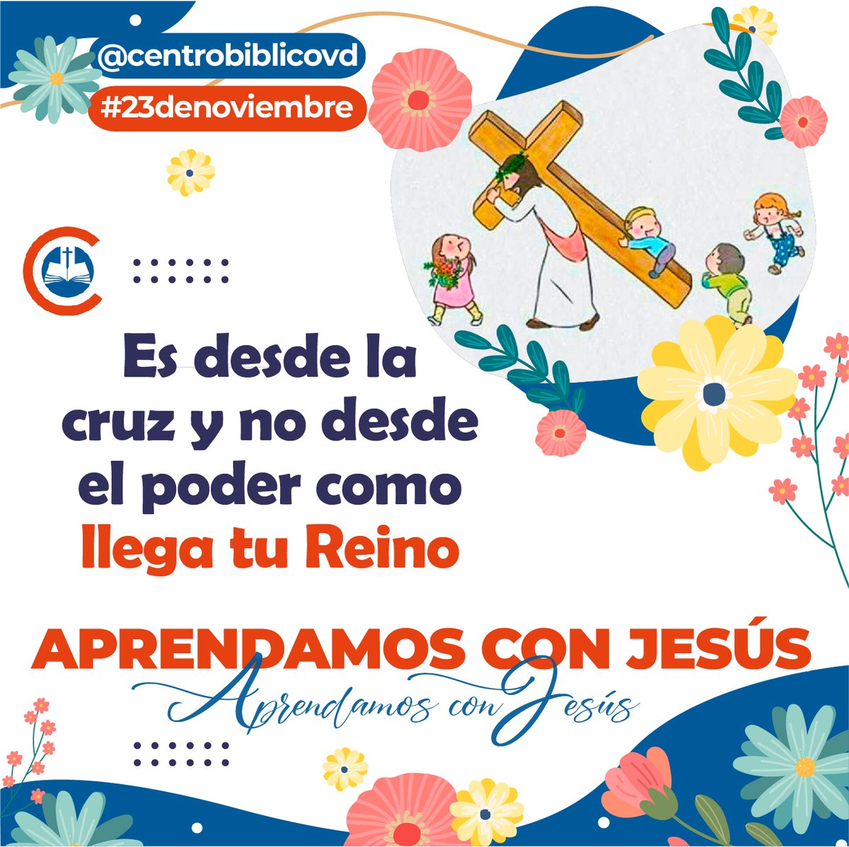 centrobiblicovd's tweet image. Aprende con Él, crece espiritualmente y conecta con tu fe y deja que Jesús guíe tu camino.  #AprendeConJesús #CursosBíblicos #FeEnCrecimiento #ComunidadEspiritual #TransformaciónPersonal #VerboDivino #FamiliaVerbita #noviembre #domingo #camino #vida #verdad #Dios #cristorey