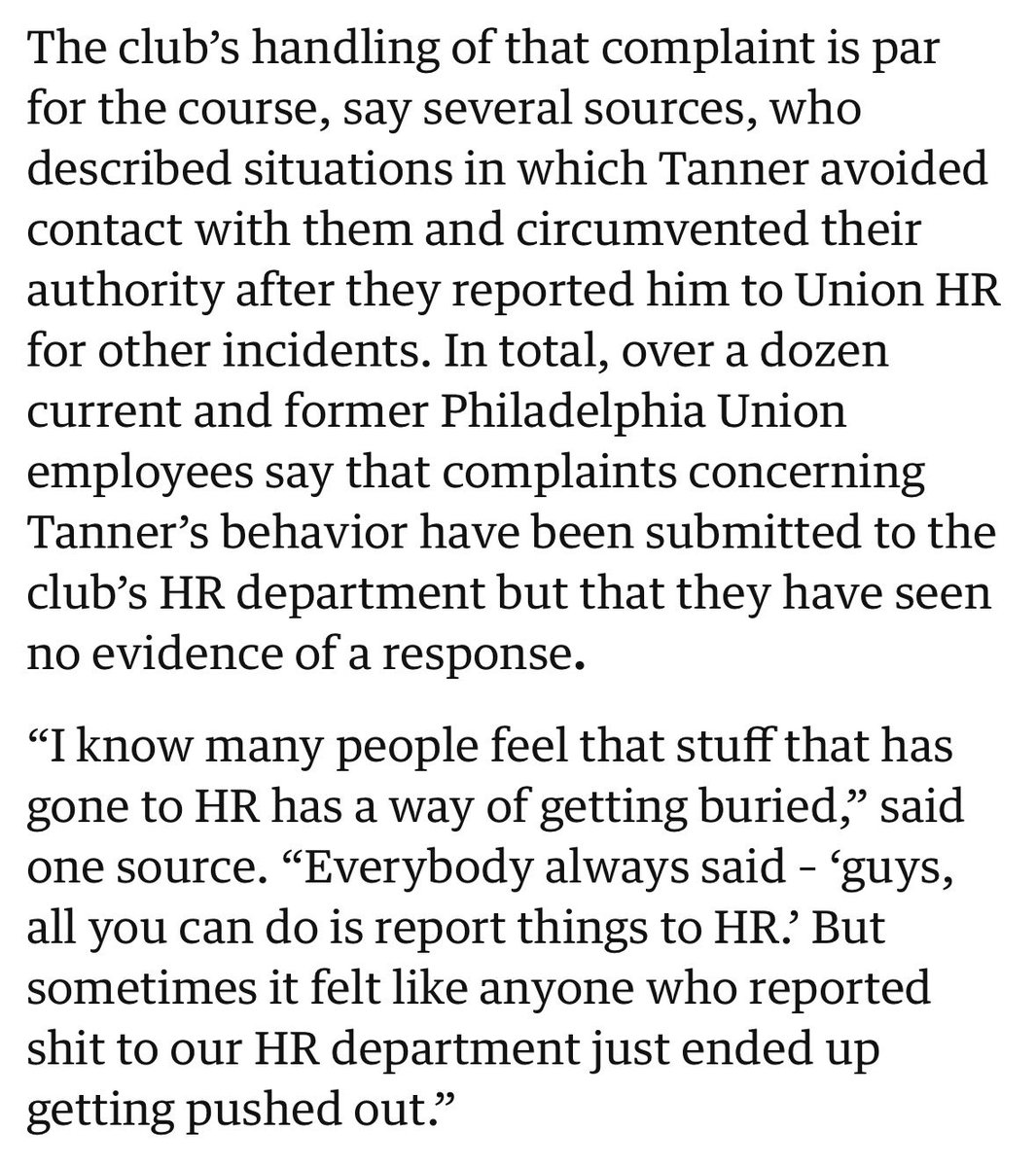 _Zeets's tweet image. Not that anyone needs reminding but proof again that HR works for the company, not for you. The Union and MLS were just burying all of this and “ending” their sham investigations when the noise died down.