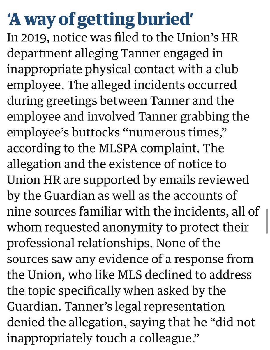 _Zeets's tweet image. Not that anyone needs reminding but proof again that HR works for the company, not for you. The Union and MLS were just burying all of this and “ending” their sham investigations when the noise died down.