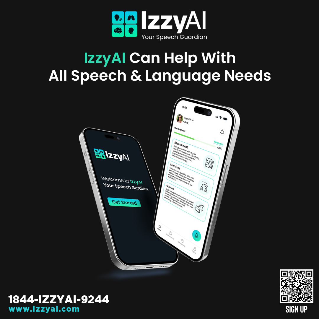 IzzyAi4SLP's tweet image. IzzyAI supports all speech &amp;amp; language needs — from stammering and articulation to voice, receptive, and expressive disorders.
With AI-powered therapy and interactive exercises, it helps boost clarity, confidence &amp;amp; communication.
#IzzyAI #SpeechTherapy #LanguageSupport