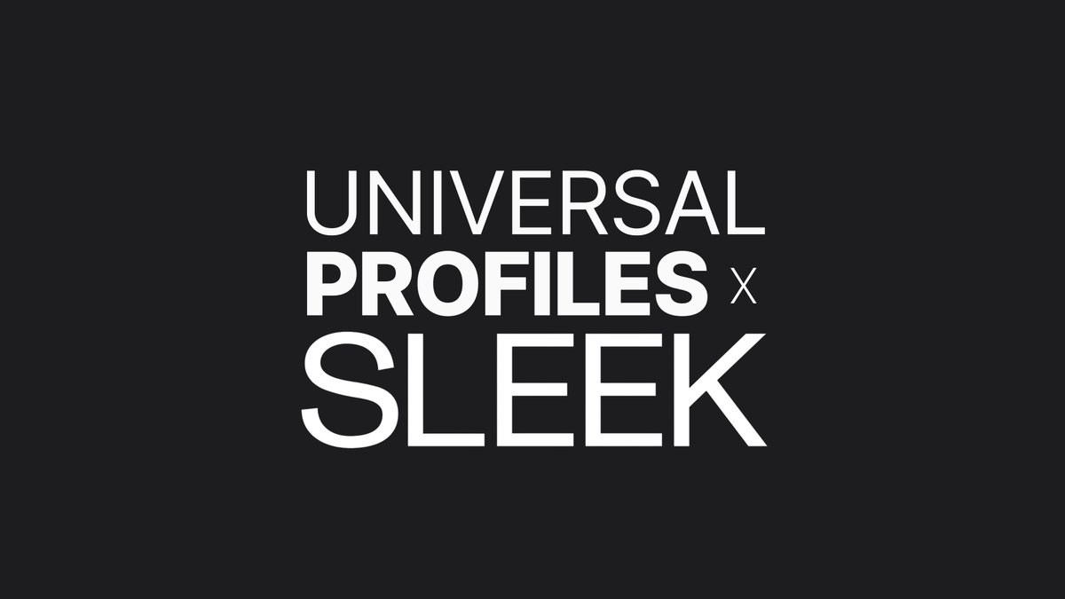 SLEEK and FNCE are entering a long-term partnership to build the next chapter of digital culture with Universal Profiles.

Together, <a href="/sleekmag/">Sleek</a> and <a href="/LUKSOFoundation/">FNCΞ</a> will explore how <a href="/ERC725Account/">Universal Profiles</a> opens new forms of participation and connection in web3.

This includes new ways to