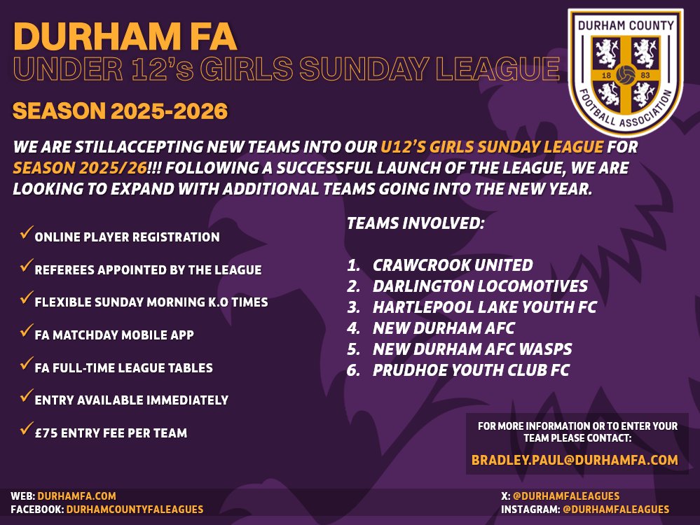 𝘿𝙪𝙧𝙝𝙖𝙢 𝙁𝘼 𝙇𝙚𝙖𝙜𝙪𝙚𝙨 ⚽️ tweet media