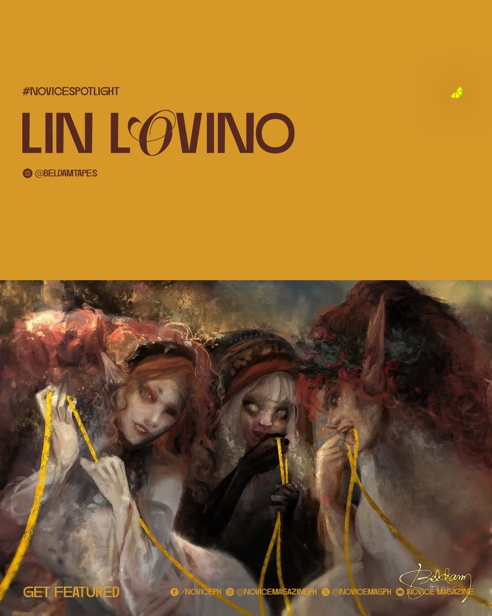 novicemagph's tweet photo. #NoviceSpotlight

Lin Lovino, known online as @beldamtapes online, is a visual artist whose practice began in oil painting, captivated by the slow bleed of color and the way brushstrokes can hold grief. https://t.co/RMZmg7FaSH