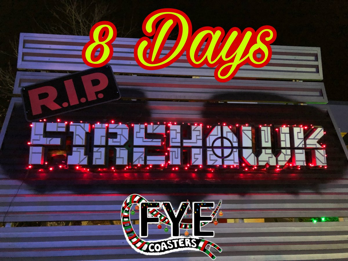 FyeCoasters's tweet image. Good morning! We are 8 Days away! #fyecoasters #kingsisland #winterfest #firehawk