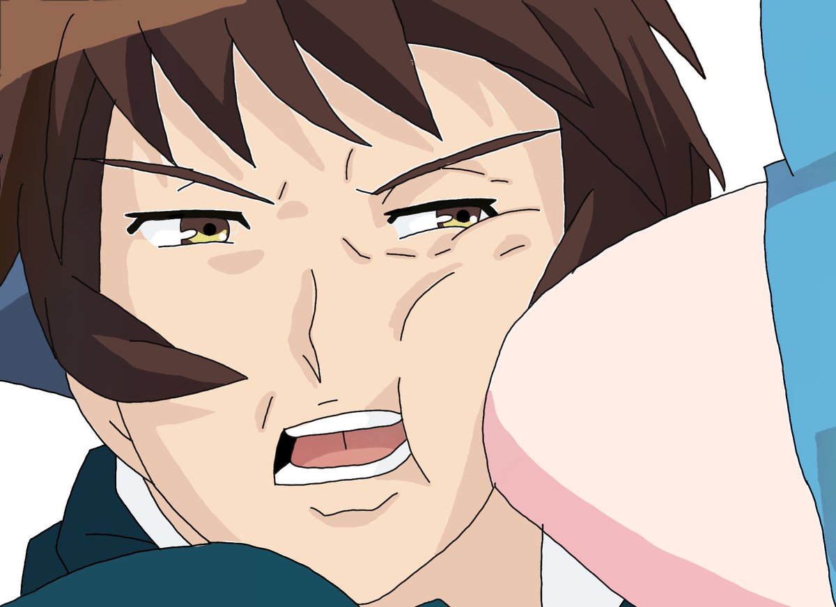 Rio34255's tweet image. #15532枚目に上手くなる長門有希

8枚目｢蹴る長門有希｣