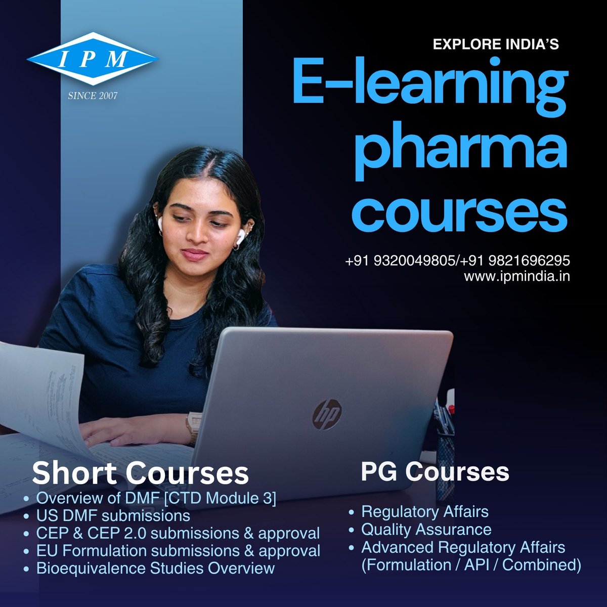 ipmmumbai's tweet photo. Advance your pharma career with IPM's expert-curated E-learning courses in 'Regulatory Affairs' &amp; 'Quality Assurance'. 

Enroll now at https://t.co/0mwK9dh0L8
Contact: +91 9320049805 / +91 9821696295

#PharmaceuticalIndustry #PharmaProfessionals #RegulatoryAffairs #eLearning https://t.co/r1NonfXjbg