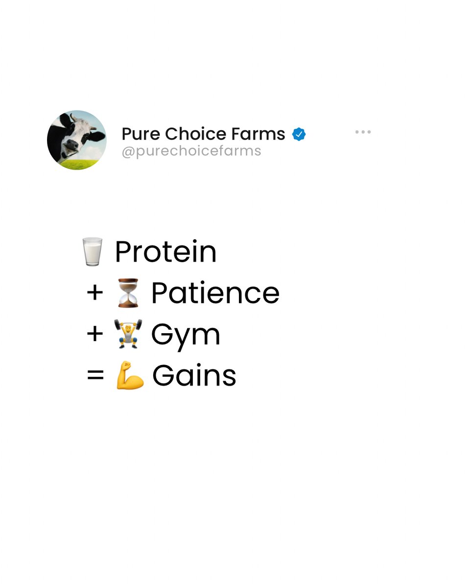 PureChoiceFarms's tweet photo. The holy trinity of gains. 🐮🦾 https://t.co/dBmavgsxrv