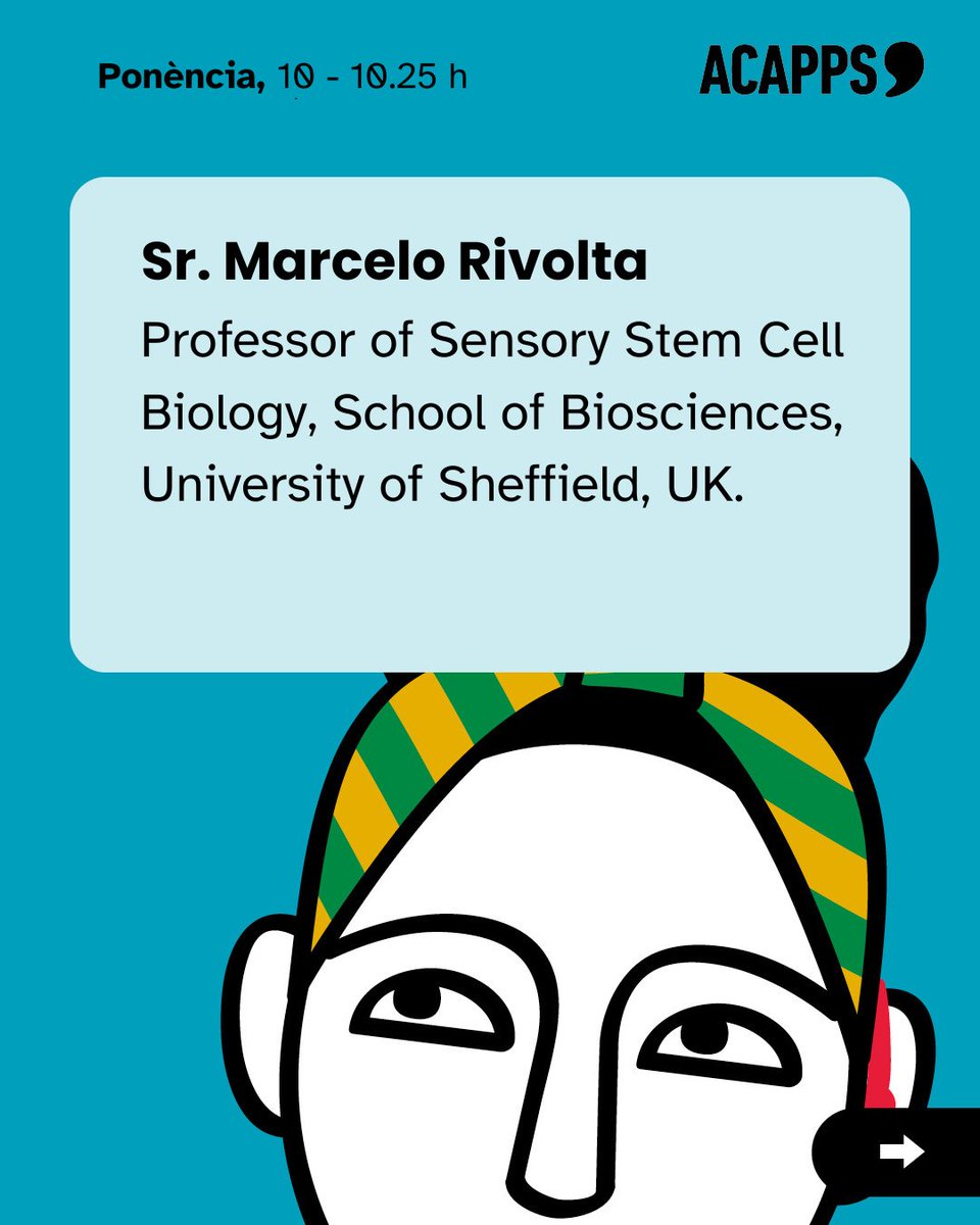 Us presentem els convidats que participaran a la conferència #Jornades2025 <a href="/federacioacapps/">ACAPPS</a> aquest dissabte 22 de novembre.

Marcelo Rivolta, professor de la <a href="/sheffielduni/">The University of Sheffield</a> al Regne Unit, ens exposarà els avenços en el desenvolupament de la teràpia cel·lular.