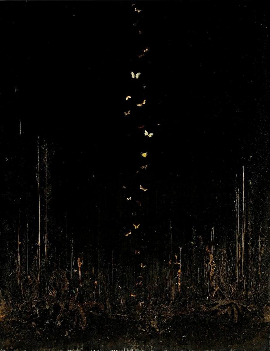 Pickaxe84199830's tweet image. #blackandwhite #VisualArt #butterfly  
Enzo Fiore, b. 1968 - Milan, Italy
Di Notte..., 2017
Mixed media on canvas